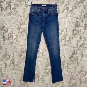 GRLFRND Addison High Rise Split Boot Jeans in Beginners Luck